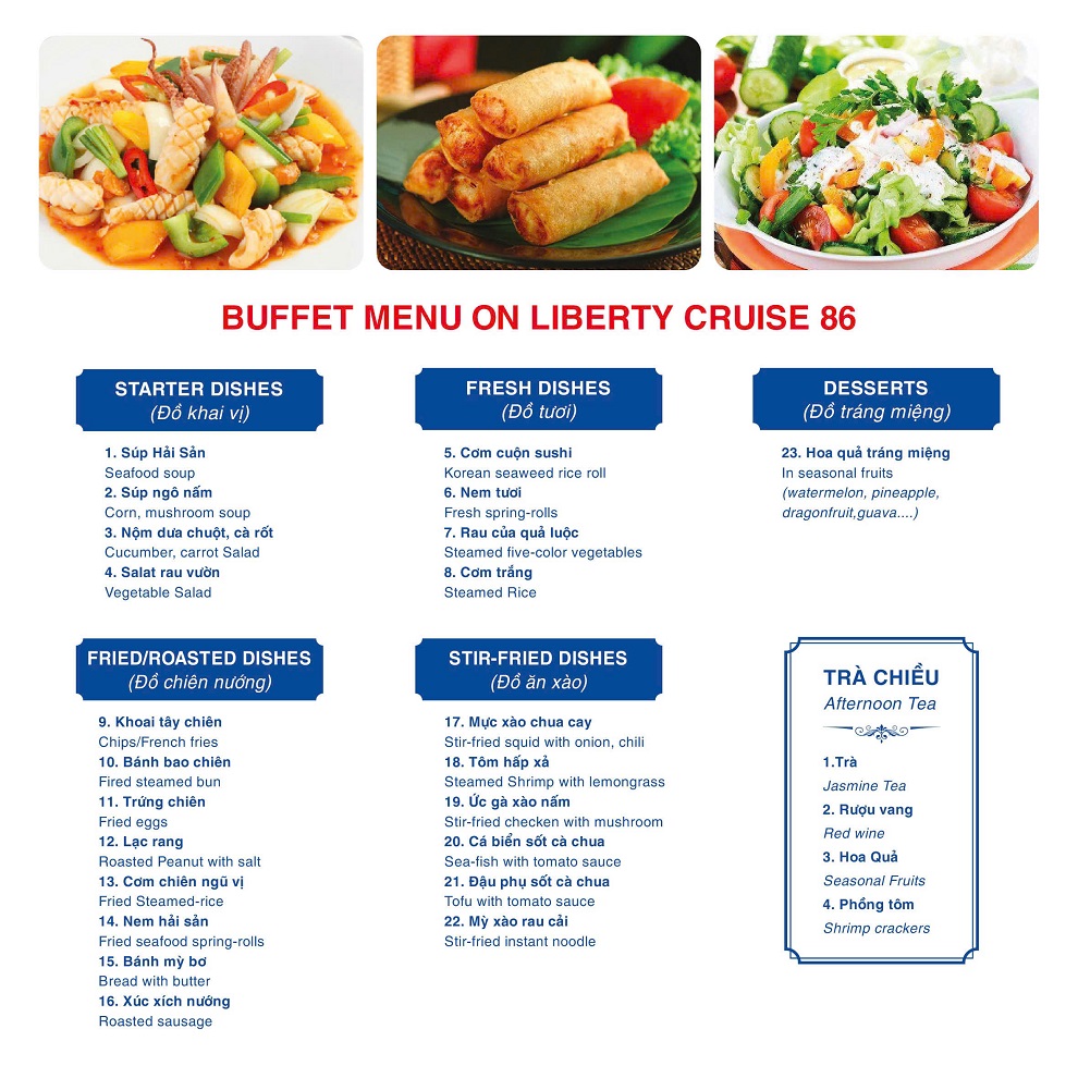 Liberty Cruise Hạ Long 1 Ngày | Du Thuyền 4 Sao & Buffet Cao Cấp