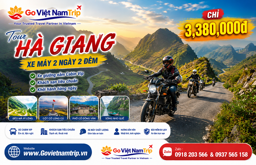 Tour Xe Máy Hà Giang 2 Ngày 2 Đêm | Easy Rider – Mã Pì Lèng – Đồng Văn